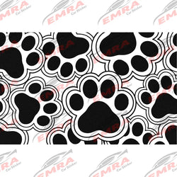 Pet Footprints Quarter Window Car Sticker Suitable for Most Vehicles Decoration Die Cutting Accessories Waterproof Vinyl Decals (ONLINE ORDER ONLY)
