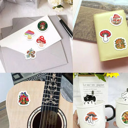 500pcs Mushroom Stickers for Children Kids Cartoon Sticker Small Cute Toys Sticker DIY Gift Sealing Label Decoration (ONLINE ORDER ONLY)