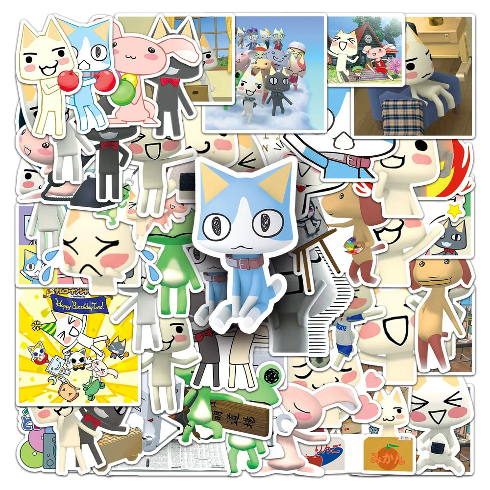 50pcs Doko Demo Issyo Stickers for Suitcase, Water Cup, Phone, Car, Laptop, Scooter, Refrigerator Decoration (Online Order Only)
