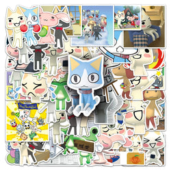 50pcs Doko Demo Issyo Stickers for Suitcase, Water Cup, Phone, Car, Laptop, Scooter, Refrigerator Decoration (Online Order Only)
