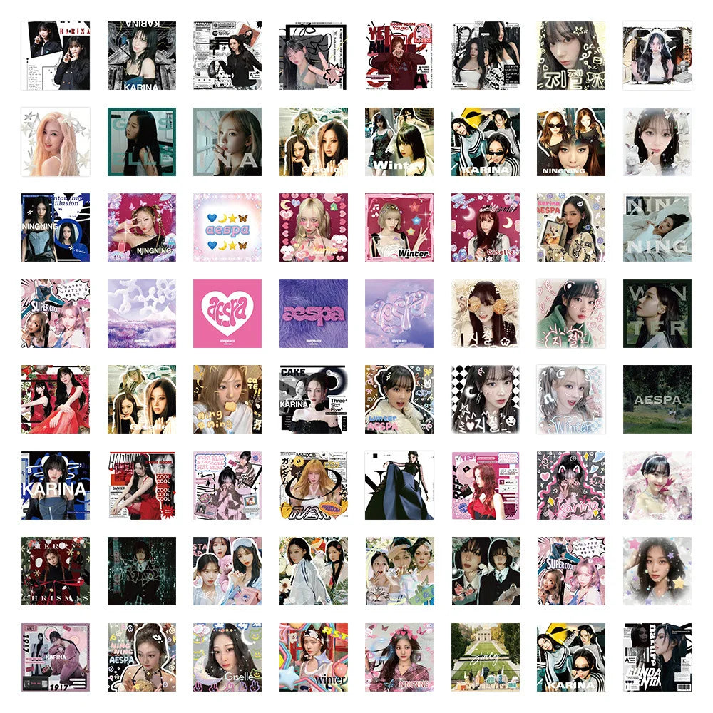 K-pop Star Idol Girls Band Sticker Packs (Online Order Only)
