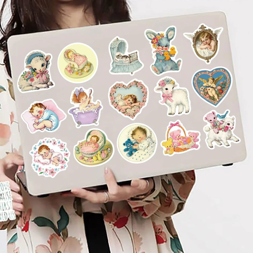 50Pcs Angel Waterproof Decorative Stickers for Phone Case Laptop Helmet Skateboard DIY Creative Graffiti Sticker Decoration (ONLINE ORDER ONLY)