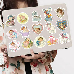 50Pcs Angel Waterproof Decorative Stickers for Phone Case Laptop Helmet Skateboard DIY Creative Graffiti Sticker Decoration (ONLINE ORDER ONLY)