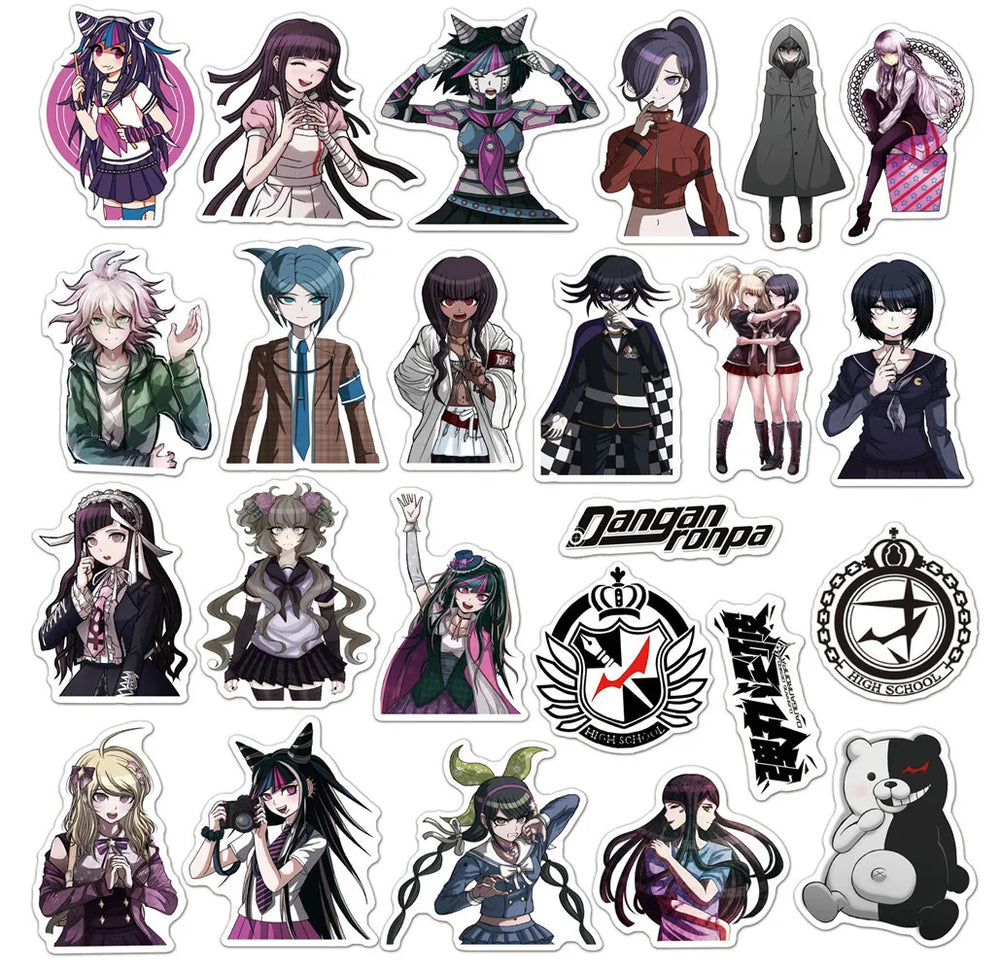 10/30/50PCS  INS Style Animation Danganronpa Personalized Graffiti Waterproof Sticker Refrigerator Luggage Water Cup Skateboard (Online Order Only)