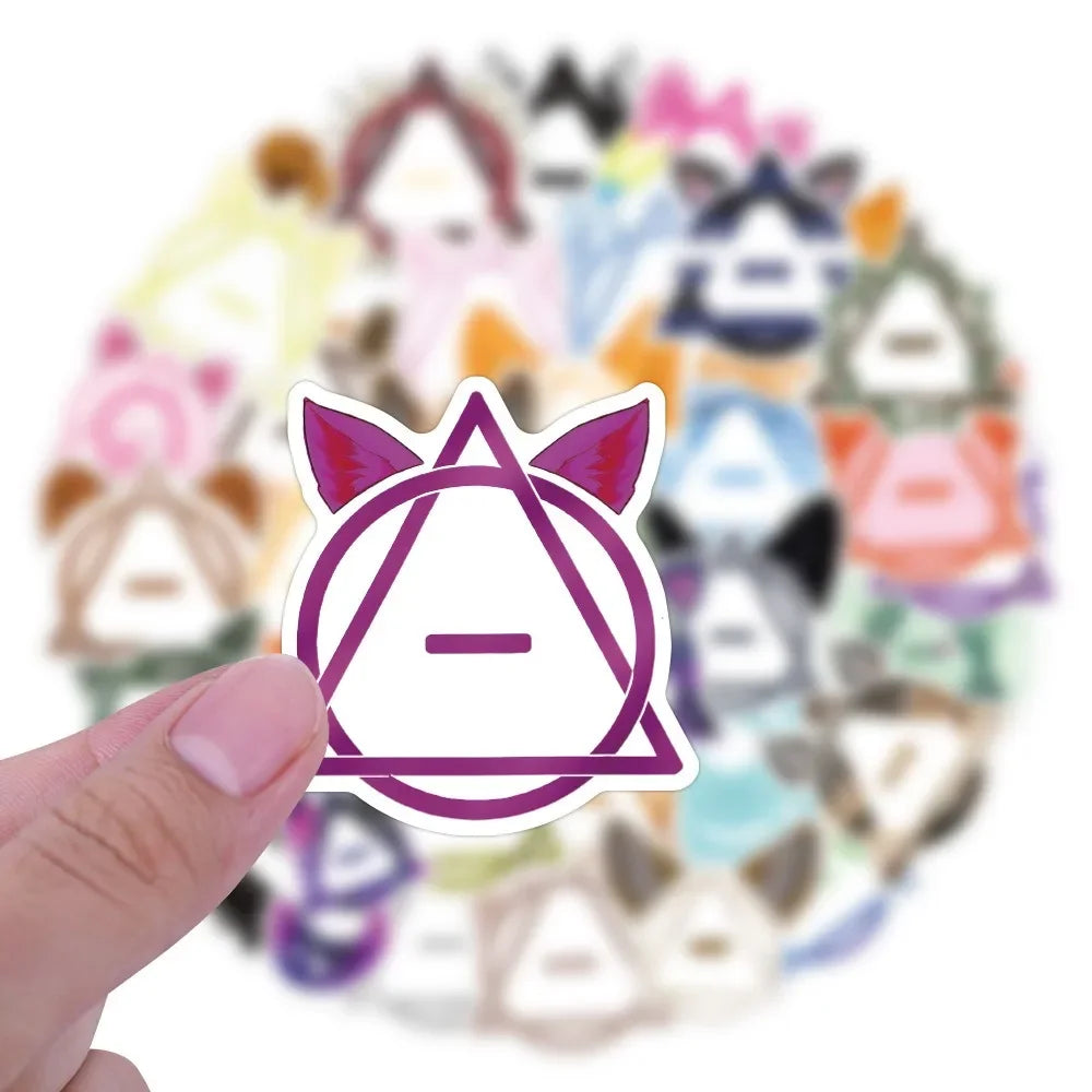 10/50pcs Therian Symbol stikcers Fox Therian graffiti Stickers for DIY Luggage Laptop Skateboard Motorcycle Bicycle Stickers (Online Order Only)