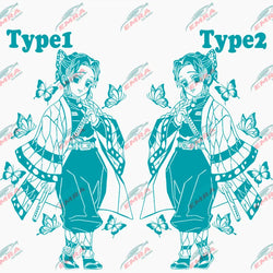 Anime Stickers Ghost Squad Girl For Car Sticker Decoration Door Hood Die Cutting Cartoon External Accessories Vinyl Decals (ONLINE ORDER ONLY)
