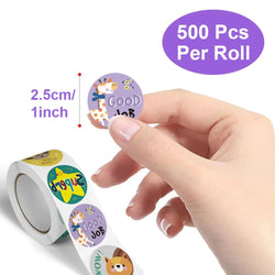 100-500pcs Animals Stickers Reward Stickers for Kids School Reward Students Teachers Cute Decoration Gift Box Sticker Label (ONLINE ORDER ONLY)