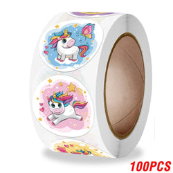 100-500pcs 1inch Cartoon Animal Children Sticker Label Thank You Cute Toy Game Sticker DIY Gift Sealing Label Decoration Supp (ONLINE ORDER ONLY)