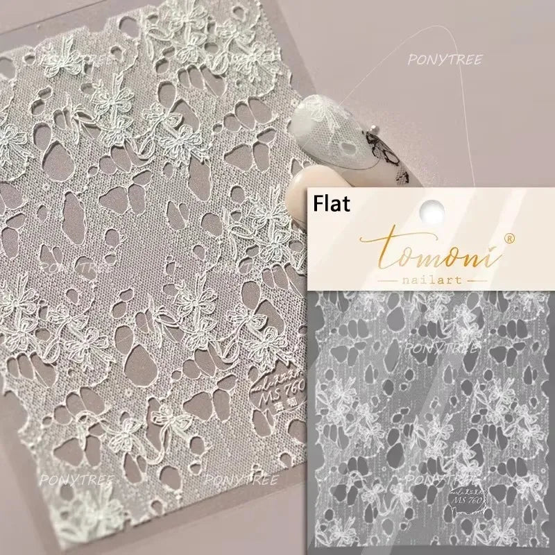 Retro Flowers Petal Pearl Rhinestones Halo Dyeing Chic Daisy Vintage Gold Foil  Floral Designs Nail Art Stickers Manicure Decals (ONLINE ORDER ONLY)