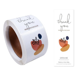 100pcs/Roll 3*9cm Thank You For Your Purchase Stickers For Small Business Gift Package Personalized Labels (Online Order Only)