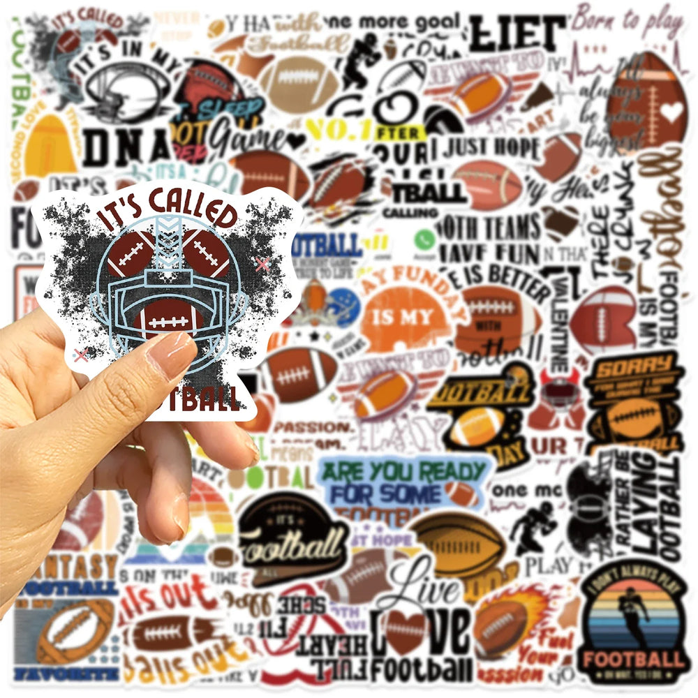 50pcs Football Art Stickers Decals For Mobile Phone Case Luggage Skateboard DIY Decorative Waterproof Sticker (ONLINE ORDER ONLY)