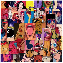 10/30/50PCS Anime Hentai Sexy Beauty Girls Stickers Graffiti PVC Waterproof Motorcycle Laptop Guitar Phone Bike Decals DIY Toys (Online Order Only)