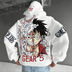 One Piece Luffy Gear 5 Nika Anime Hoodie Streetwear (ONLINE ORDER ONLY)