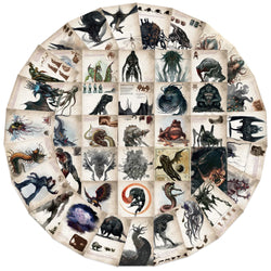 50pcs Cthulhu Mythos Monsters Funny Graffiti Stickers Vinyl Waterproof Stickers Pack For Water Bottle Laptop Scrapbook Stickers (Online Order Only)