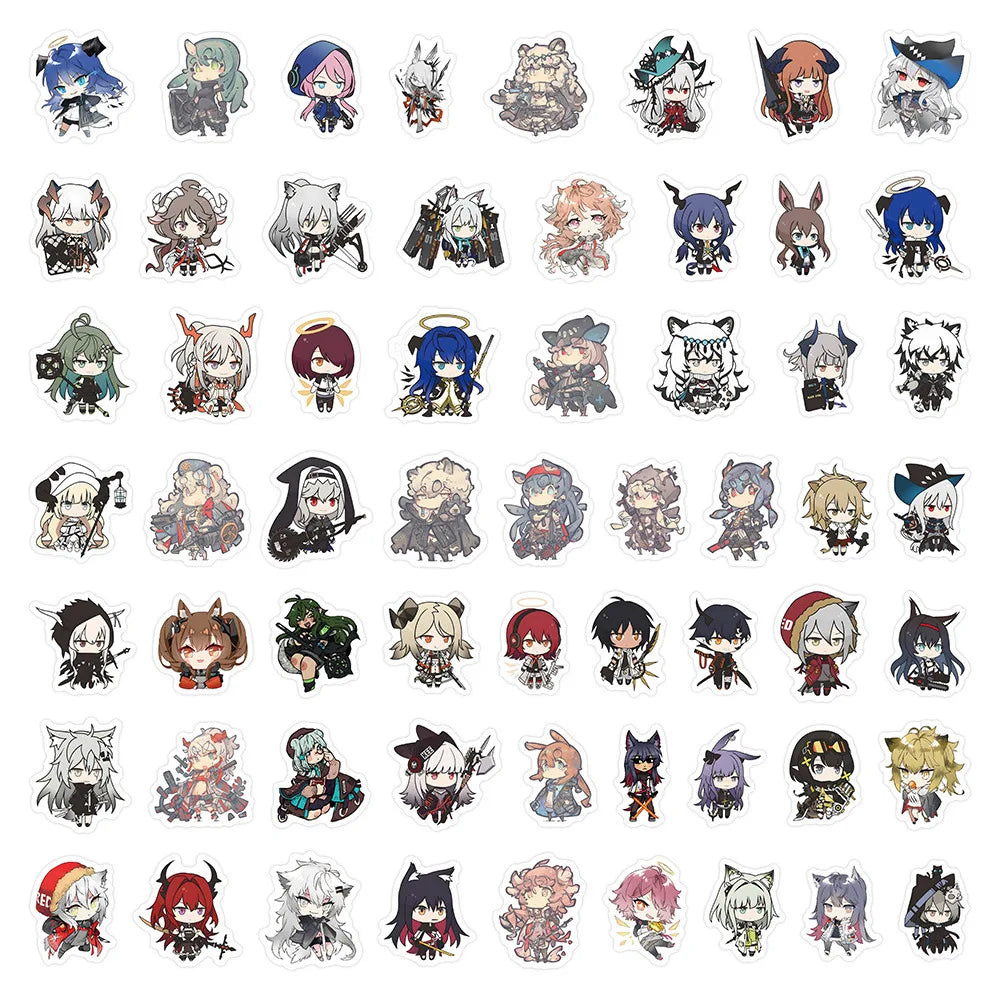 10/30/60PCS Arknights Stickers Cute Cartoon Sticker ACGN Game Graffiti Decals Laptop Phone Guitar Car Bike Skatebaord Kids Toys (ONLINE ORDER ONLY)