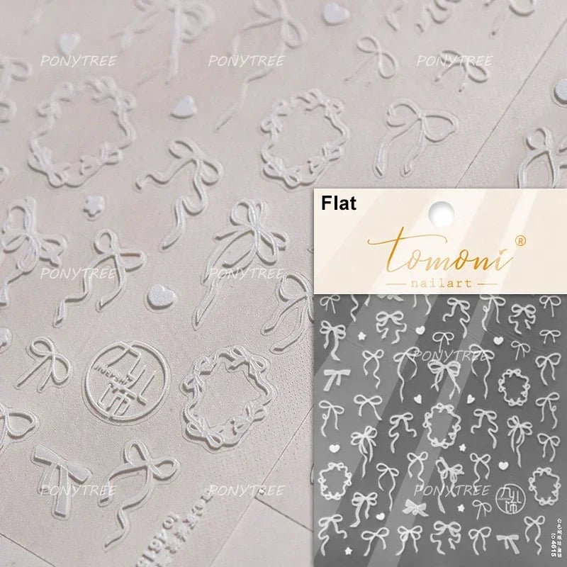 Metal Effect Rose Flower Pattern Totem Photo Frame Self Adhesive Nail Art Sticker Romantic Chic Wreath Rhinestone Manicure Decal (Online Order Only)