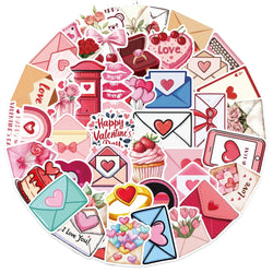 Love Envelope Pink Graffiti Stickers Decal for Laptop, Motorcycle, Luggage, Snowboard, Fridge, Car - 10/30/50Pcs (ONLINE ORDER ONLY)