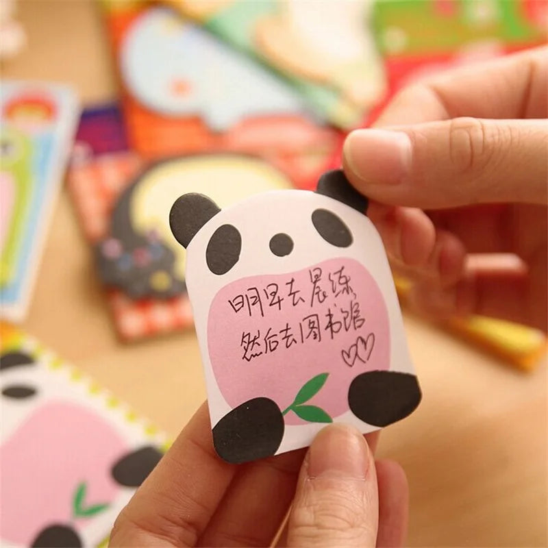 8 Pcs/lot Creative Stationery DIY Animal Series Cute Paper Memo Pad / Sticker Post Sticky Notes Notepad School Office Supplies (ONLINE ORDER ONLY)
