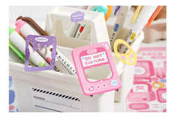 Cute Sweet attack series Stickers Text Dialog Idol Card DIY Material Scrapbooking Decorative Sticker Personalized Stationery (ONLINE ORDER ONLY)