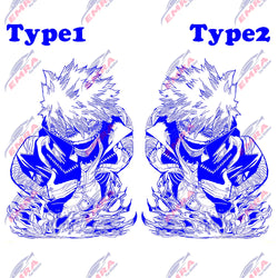 1PCS Large Anime Sticker For Car Hoor Hood External Accessories Die Cutting Waterproof Suntan Prevention Vinyl Decals (ONLINE ORDER ONLY)