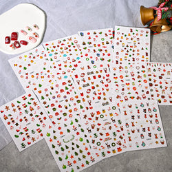 Merry Christmas Penguin Nail Art Sticker 3D Slider Deer Santa Claus Decal New Year Nail Decorations Sticker Manicure Accessories (ONLINE ORDER ONLY)
