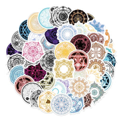 10/50Pcs Anime Magic Circle Stickers Decals For Refrigerator Laptop Skateboard Luggage Phone Stickers Kids Party Toy (Online Order Only)