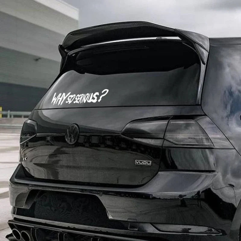 WHY SO SERIOUS Stickers,Fashion Car Body Window Bumper Vinyl Decal,For Cars, Trucks, Walls, Laptops, Windows, Motorcycles, (ONLINE ORDER ONLY)