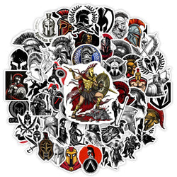 Ancient Greece Spartan Warriors Stickers Tattoo DIY Gift Decal for Laptop Phone Scrapbook Luggage Decorative Bottles Waterproof (ONLINE ORDER ONLY)