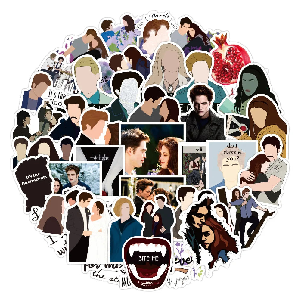 Twilight Movie Stickers Pack for Luggage, Notebooks, Car, Wall, Bike, Motorcycle (Online Order Only)