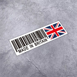 National Flag Bar Code Made in Germany Switzerland USA Italy Stickers Car Styling Vinyl Tape Motorcycle Decal Waterproof (ONLINE ORDER ONLY)