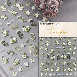 Hummingbird Iris Butterfly Peony Rose Tulip Daisy Lily Flowers Morning Glory Pearl Rhinestones Nail Art Sticker Decoration Decal (ONLINE ORDER ONLY)