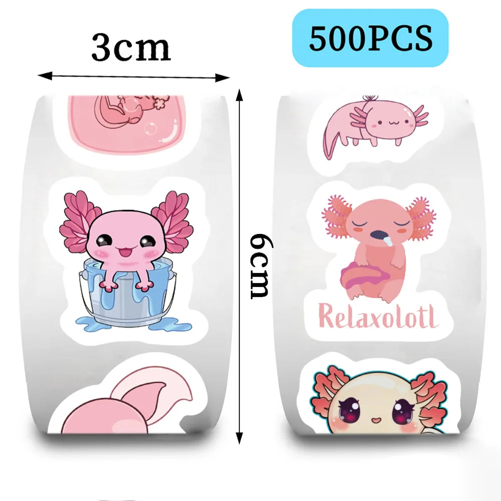 100-500pcs Cute Cartoon Stickers Children Reward Label Gift Scrapbooking Decoration Stationery Animals Sticker Toys (ONLINE ORDER ONLY)