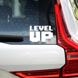 “LEVEL UP”Pixel style Stickers，CUTE&FUNNY Stickers for Pixel Style lover.For cars trucks motorcycles and laptops! (ONLINE ORDER ONLY)