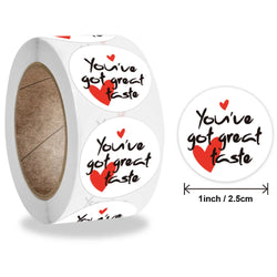 500pcs/roll Handmade with Love Letter Stickers Thank You Stickers Labels Wedding Box Gift Packing Decoration Stationery Stickers (ONLINE ORDER ONLY)
