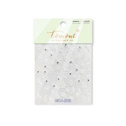 Petal Numerous Flowers Luxuriant Plant Garden Yellow Stamen Charming 5D Soft Relief Adhesive Nail Art Sticker 3D Manicure Decals (ONLINE ORDER ONLY)