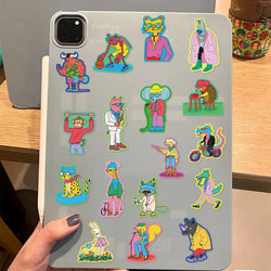 50pcs Cartoon Colorful Animal Stickers For Luggage Skateboard Laptop Guitar Aesthetic Graffiti Sticker Decals Toys (ONLINE ORDER ONLY)