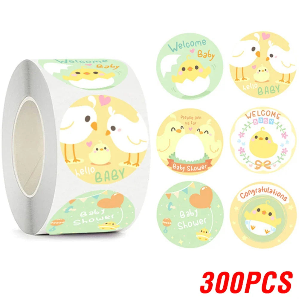 100-500pcs Kawaii Children Reward Stickers Creative School Supplies Cute Animal Encourage Sticker 2.5cm Circle Kids Toy Stickers (Online Order Only)