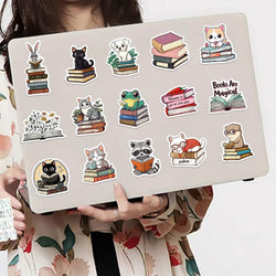 50PCS Animals Reading Stickers for Toy DIY Luggage Laptop Guitar Skateboard Phone Case Bike Car Cartoon Stickers (ONLINE ORDER ONLY)