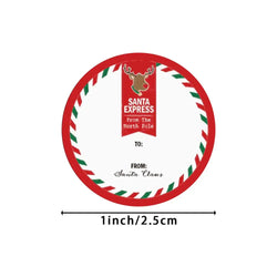 100-500pcs Merry Christmas DIY Handmade Sticker Package Thank You Label Sealing Stickers Party Festive Decor Supplies Children (ONLINE ORDER ONLY)