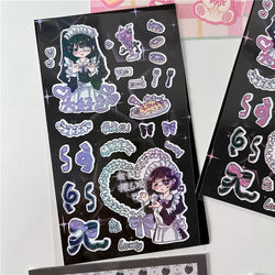 Korean Cute Maid Devil Angel Girl Stickers Scrapbooking DIY Album Decoration Sticker Aesthetic Personalized Kawaii Stationery (ONLINE ORDER ONLY)