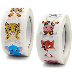 100-500pcs Reward Encouraging Graphic Stationery Animal Sticker Kindergarten School Students Child Teacher Cartoon Cute Sticker (ONLINE ORDER ONLY)