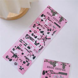 Cute Sweet Cool Gun Decorative Stickers Korean ins Hand Account Idol Card DIY Material Sticker Personalized Kawaii Stationery (ONLINE ORDER ONLY)
