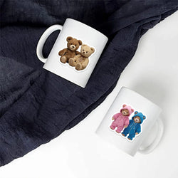 50PCS Cartoon Anime Kawaii Bear Stickers Plush For Water Bottle Laptop Skateboard Scrapbook Luggage Kids Sticker Waterproof PVC (Online Order Only)