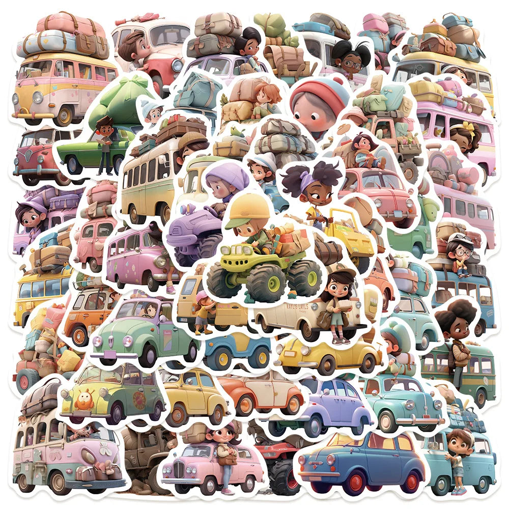 Cartoon Stickers for Phone Laptop Luggage Skateboard - 10/30/50PCS (Online Order Only)