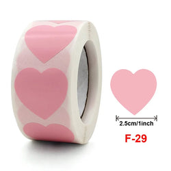 100-500PCS Thank You Stickers for Business New Love Heart Stickers Packaging Rolling Stickers Package Labels Merci Home Made (Online Order Only)