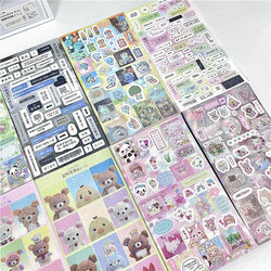 6pcs/10pcs Set Y2K Random Cute Glitter Laser Sticker for Phone Camera Luggage Journal Sticker Kawaii Decoration Sticker Gift (ONLINE ORDER ONLY)