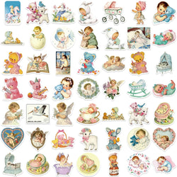 50Pcs Angel Waterproof Decorative Stickers for Phone Case Laptop Helmet Skateboard DIY Creative Graffiti Sticker Decoration (ONLINE ORDER ONLY)