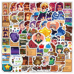 Stardew Valley Cartoon Stickers Decals for Laptop, Luggage, Car, Bike, Fridge, Kids - 10/30/50/100pcs (ONLINE ORDER ONLY)