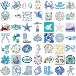 10/30/50PCS Kawaii Blue Halobios PVC Sticker Aesthetic Decoration Scrapbooking Stationery DIY Hand Accounting Supplies for Kids (ONLINE ORDER ONLY)