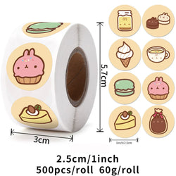 500pcs/roll Animal Cartoon Stickers Kids Toy Stickers Various Cute Design Patterns School Teacher Reward Stationery Stickers (ONLINE ORDER ONLY)